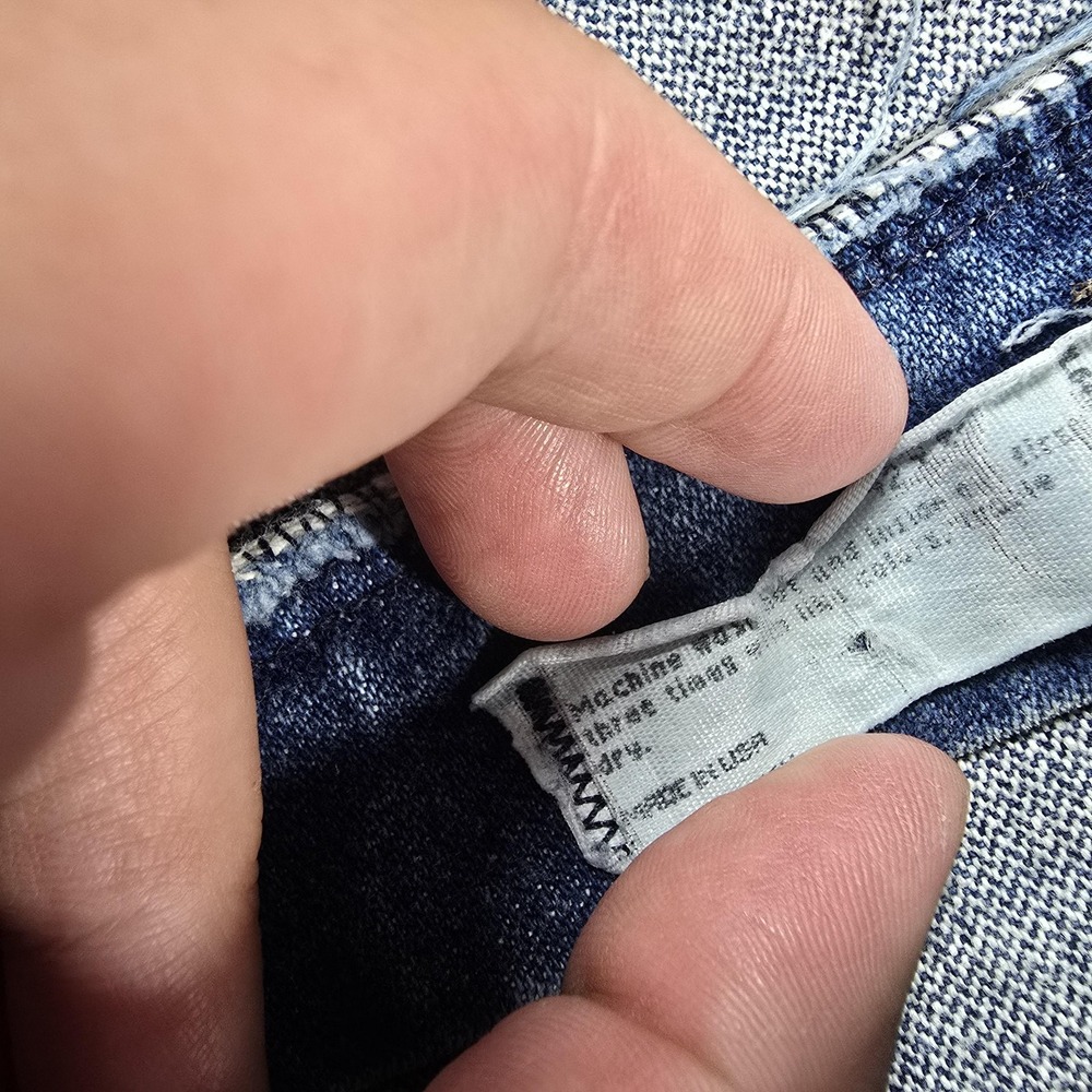 Wrangler Jeans Men 42x32 Blue Classic Straight Western Cowboy USA Made 38x30 - Picture 6 of 16